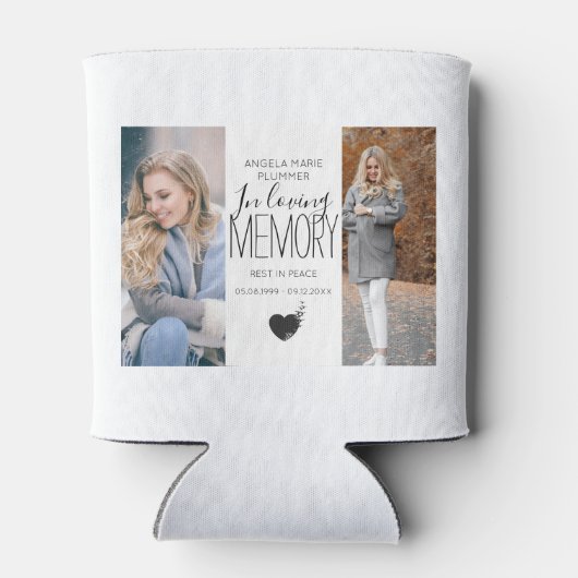 Modernes 2-Foto-Tribut Dosenkühler (Rückseite)