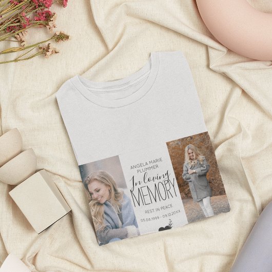 Modernes 2-Foto-Tribut T-Shirt
