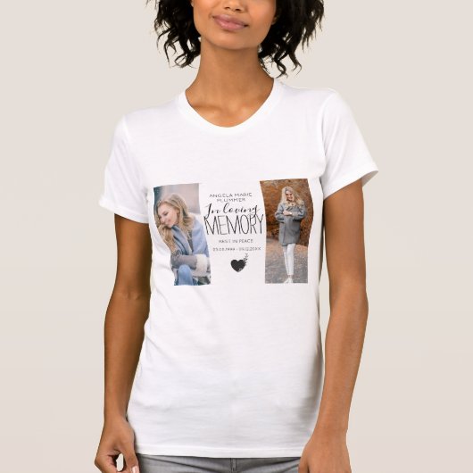 Modernes 2-Foto-Tribut T-Shirt (Vorderseite)