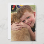 Modernes 2. Geburtstags-Foto Einladung (Rückseite)