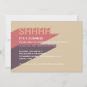 Modernes 30. Überraschungs-Party. Erwachsener 40.  Einladung (Vorderseite)