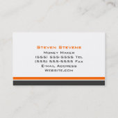 Modernes 3 Farbmonogramm B Visitenkarte (Rückseite)