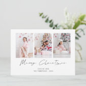 Modernes 3 Foto 2026 Kalender Frohe Weihnachten (Stehend Vorderseite)