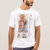 Modernes 3 Foto Abuelo T-Shirt (Vorderseite)
