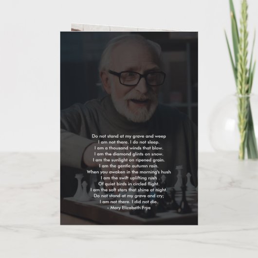 Modernes 3-Foto-Beerdigungsprogramm Programm (Rückseite)