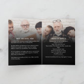 Modernes 3-Foto-Beerdigungsprogramm Programm (Innenseite)