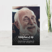 Modernes 3-Foto-Beerdigungsprogramm Programm (Vorderseite)