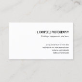 Modernes 3-Foto Collage Beruflich Fotograf Visitenkarte (Rückseite)