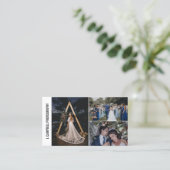 Modernes 3-Foto Collage Beruflich Fotograf Visitenkarte (Stehend Vorderseite)