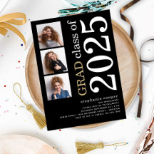 Modernes 3 Foto Fett 2025 Schwarzer Abschluss