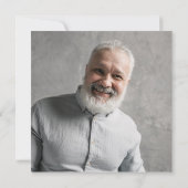 Modernes 3-Foto-Gedenkfest Dankeskarte (Rückseite)