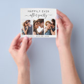 Modernes 3-Foto Hochzeitsempfang Flyer (Gruppe)