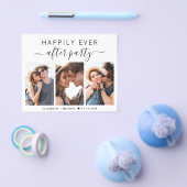 Modernes 3-Foto Hochzeitsempfang Flyer (Einzeln)