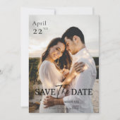 Modernes 3 Foto Minimalistisch Boho Save the Date (Vorderseite)