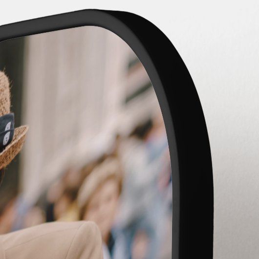 Modernes 3-Fotolack-Monogramm Pickleball Schläger (Linke Seite)