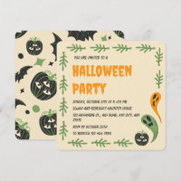 Modernes 3 Mit Augen Pumpkin- und Ghost-Halloween-