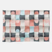 Modernes 3D-Muster geometrischer Illusion Geschirrtuch (Horizontal)