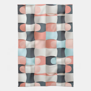 Modernes 3D-Muster geometrischer Illusion Geschirrtuch