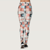 Modernes 3D-Muster geometrischer Illusion Leggings (Rückseite)