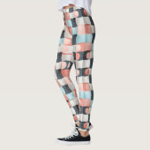 Modernes 3D-Muster geometrischer Illusion Leggings (Links)