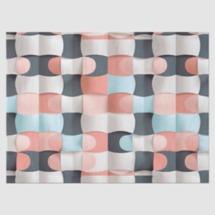 Modernes 3D-Muster geometrischer Illusion Seidenpapier