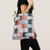 Modernes 3D-Muster geometrischer Illusion Tasche (Von Nahem)