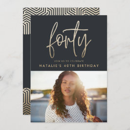 Modernes 40. Geburtstag einfach, stilvoll und eleg
