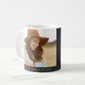 Modernes 40. Geburtstag einfach, stilvoll und eleg Kaffeetasse (Vorderseite Links)