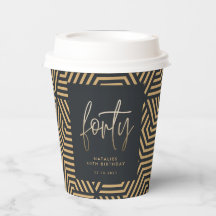 Modernes 40. Geburtstag einfach, stilvoll und eleg