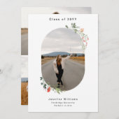 Modernes 4 Custon Foto (1 + 3) Wildblume Abschluss Ankündigung (Vorne/Hinten)