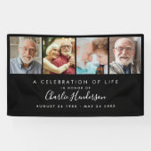 Modernes 4-Foto-Banner für benutzerdefinierte Text Banner (Horizontal)