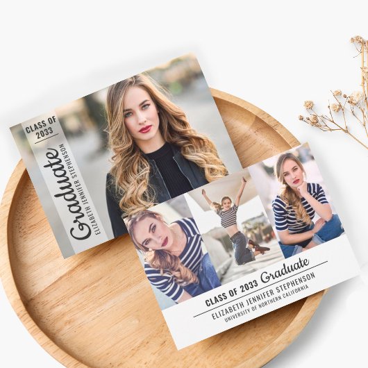 Modernes 4-Foto-Collage-Abschluss-Overlay Ankündigung