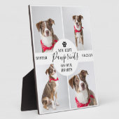 Modernes 4-Foto Collage | Hund/Katze Fotoplatte (Seite)