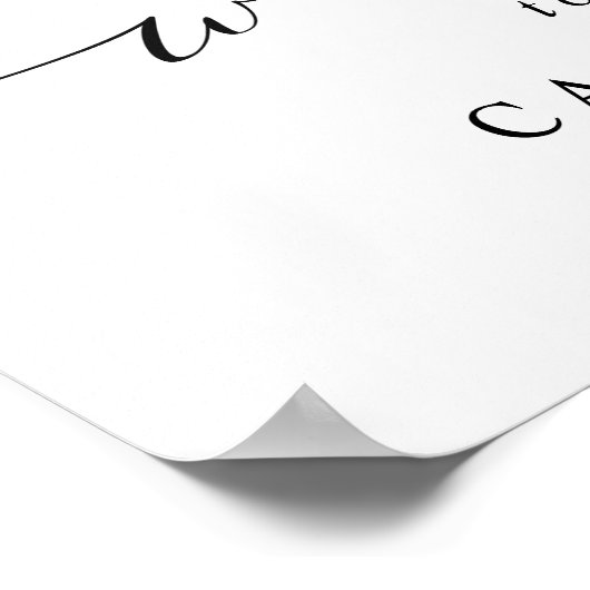 Modernes 4 Foto Collage Wedding Willkommenszeichen Poster (Ecke)