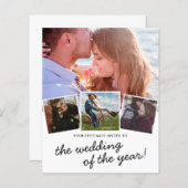 Modernes 4-Foto Hochzeitsangebot (Vorne/Hinten)