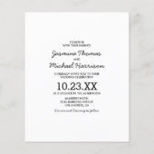 Modernes 4-Foto Hochzeitsangebot (Rückseite)