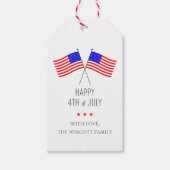 Modernes 4. Juli Geschenkanhänger (Vorderseite)