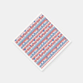 Modernes 4. Juli Sterne & Flag Party Patriotic Serviette (Ecke)
