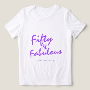 Modernes 50 fabelhaftes Individuelle Name 50. Gebu Tri-Blend Shirt
