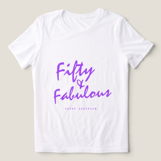 Modernes 50 fabelhaftes Individuelle Name 50. Gebu Tri-Blend Shirt (Design Vorderseite)