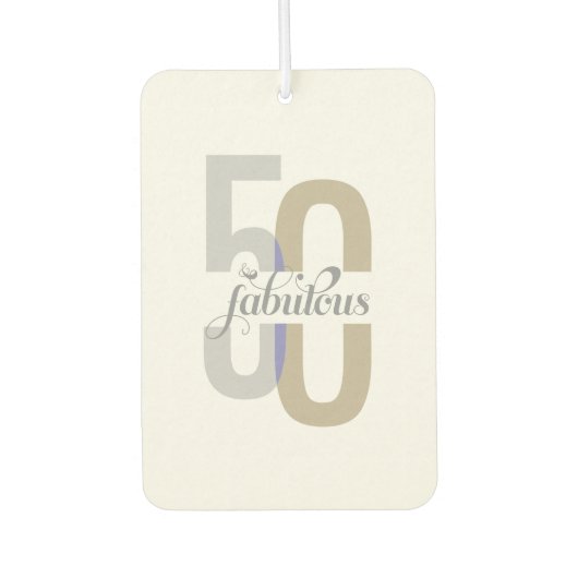 Modernes 50. Geburtstag Autolufterfrischer (Vorderseite)
