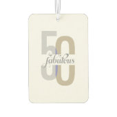 Modernes 50. Geburtstag Autolufterfrischer (Rückseite)