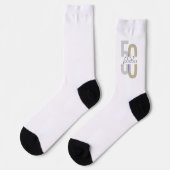 Modernes 50. Geburtstag Socken (Linkes Detail)