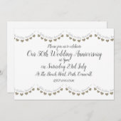 Modernes 50-jähriges Jubiläum der Goldenen Hochzei Einladung (Vorne/Hinten)