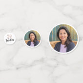 Modernes 50. und fabelhaftes Foto 50. Geburtstag Konfetti (Vorderseiten)