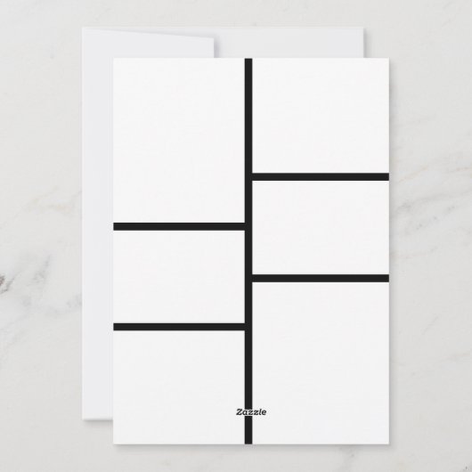 Modernes 5 Foto Collage Weihnachten (Rückseite)