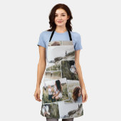 Modernes 5 Foto elegantes Fleecedecke Schürze (Getragen)