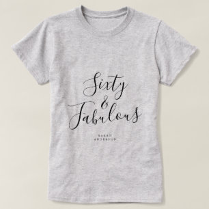 Modernes 60 fabelhaftes Individuelle Name 60. Gebu T-Shirt