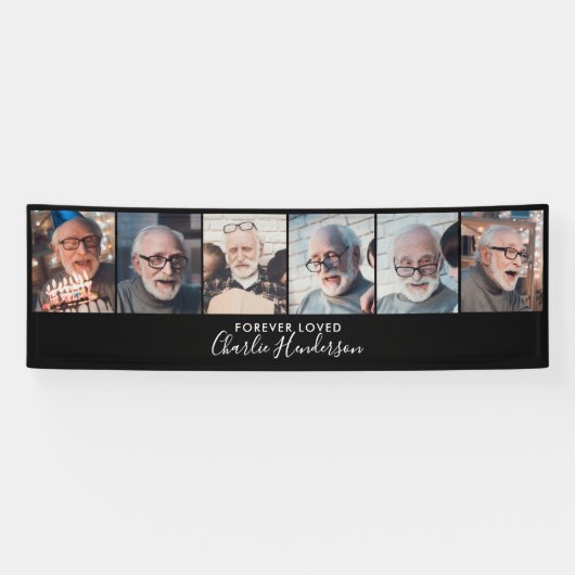 Modernes 6-Foto-Banner für benutzerdefinierte Text Banner (Horizontal)