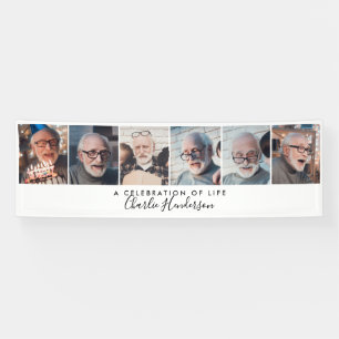 Modernes 6-Foto-Banner für benutzerdefinierte Text Banner